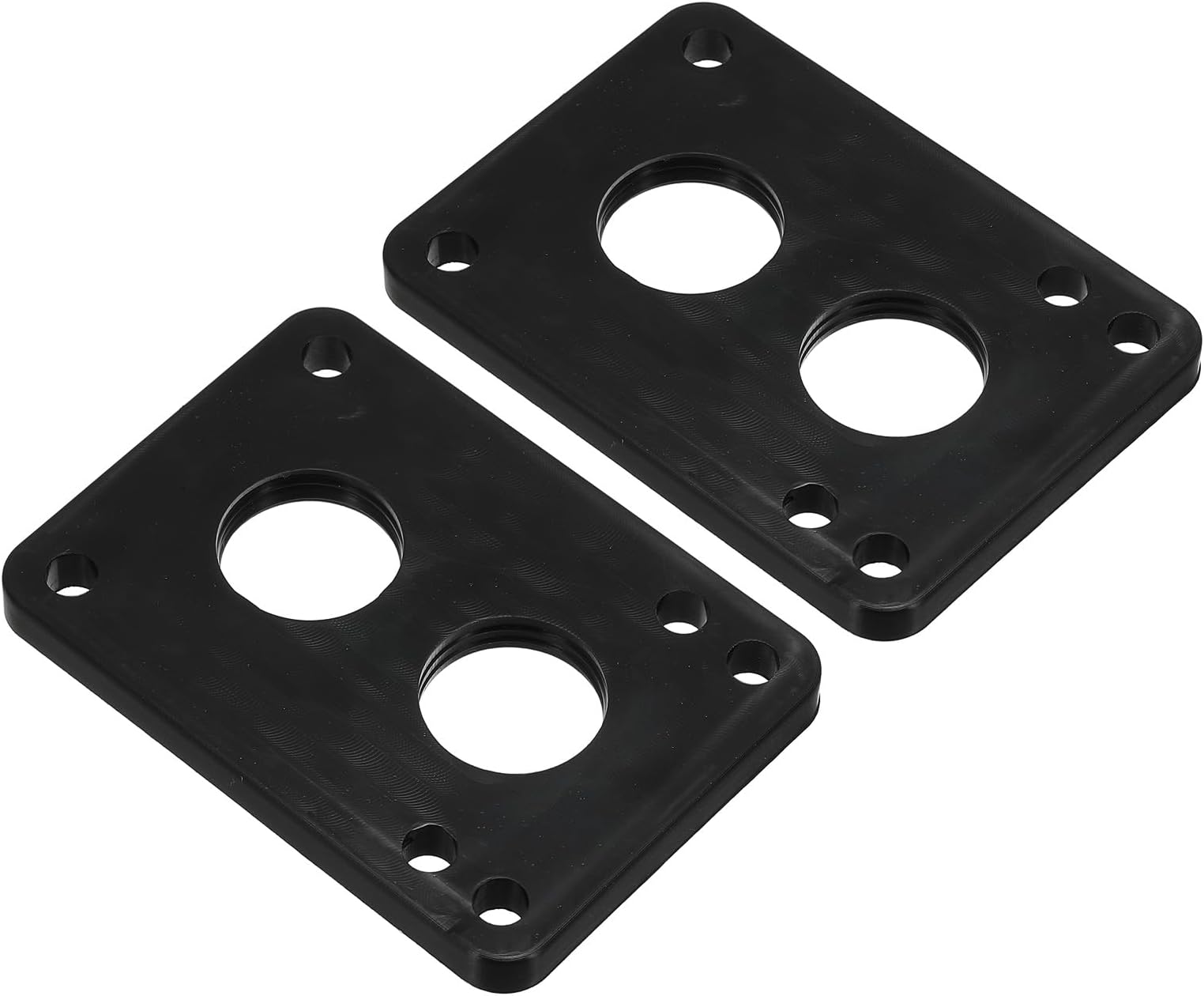 PATIKIL 1/4" Skateboard Riser Pads, 2 Pack PU 3x2 Skateboard Riser Pads Angled Wedge Shock Pads for Skateboard Truck, Black