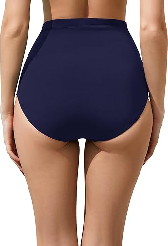Miniatura 2 de Tempt Me Parte inferior de bikini de cintura alta para mujer, cobertura completa, control de abdomen, parte inferior de traje