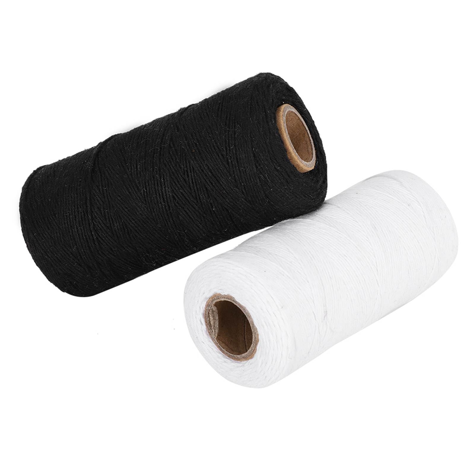 Set di 2 fili per macchina da ricamo di alta qualità 8/4 - Filato di cotone per tessitura da 250 m - Resistente e durevole - Ideale per tappeti e vari progetti di tessitura