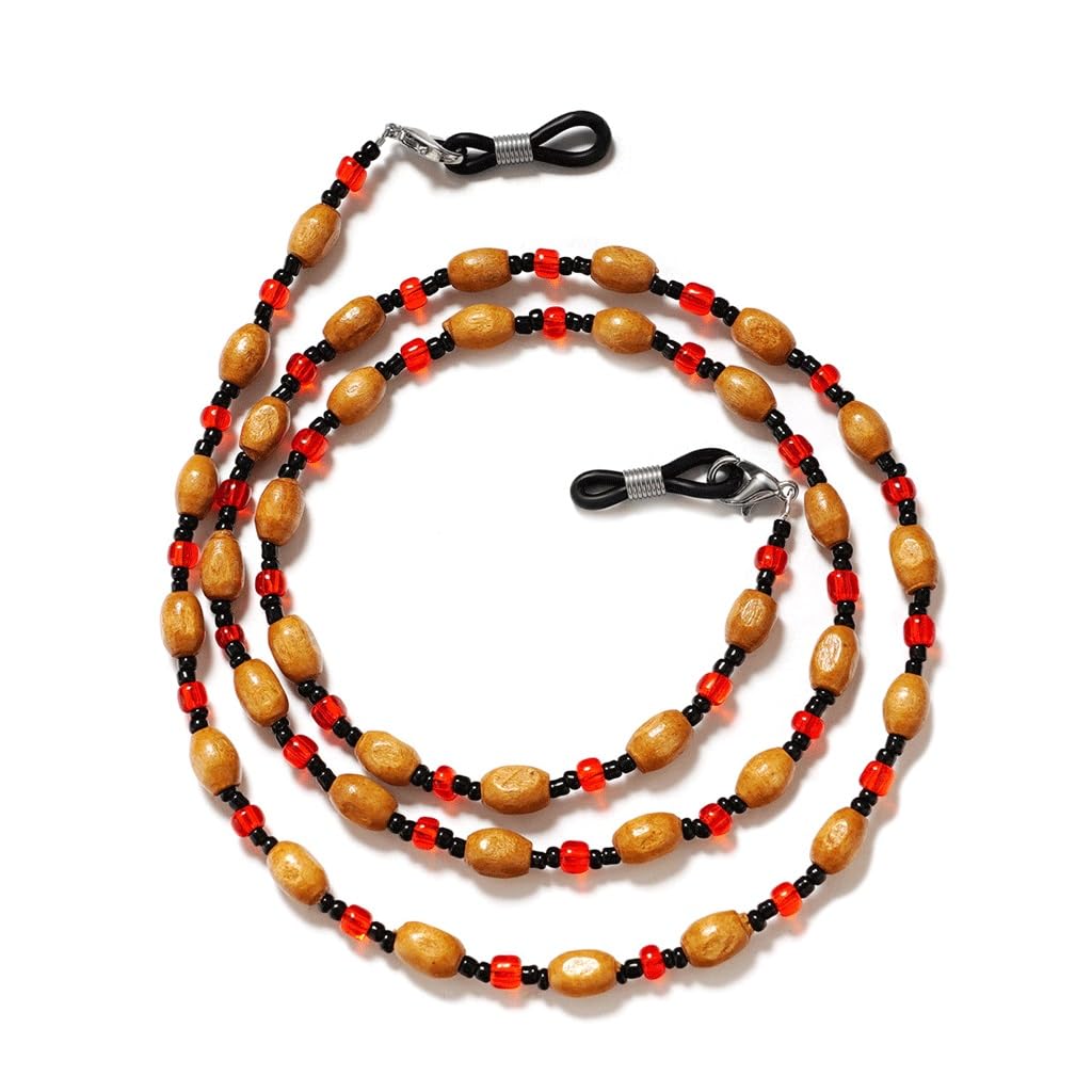 Corde de lunettes en perles fait main, chaîne poétique artisanale