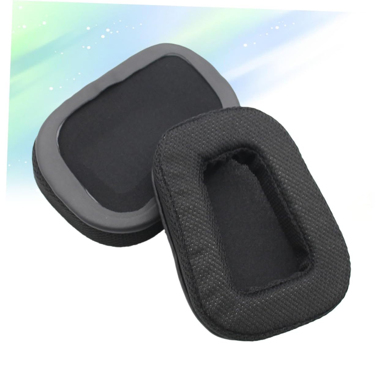DOITOOL 3piezas Almohadillas De Repuesto Suede para Auriculares Cojines Transpirables y Cómodos para Gaming Negro