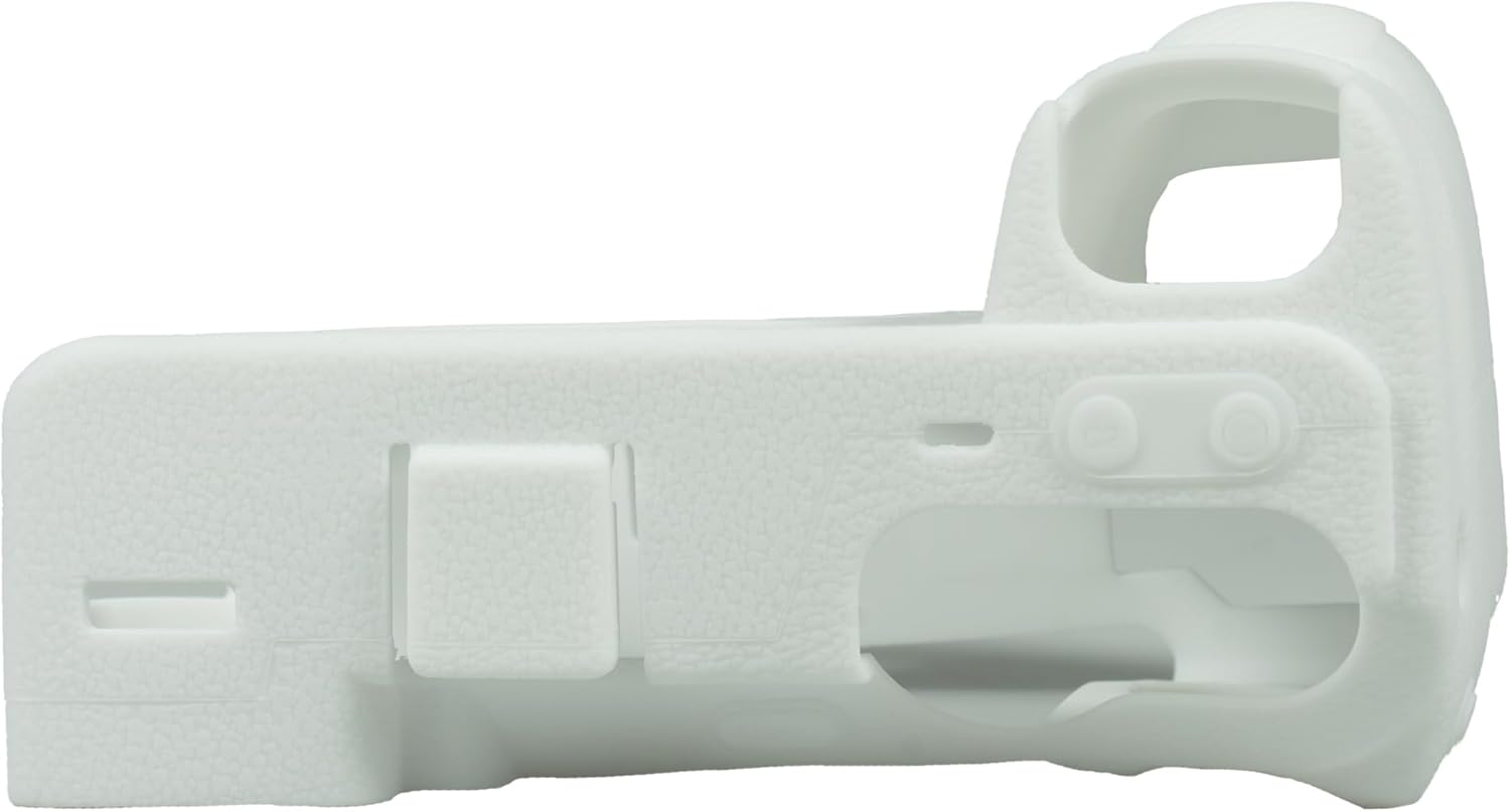 Camera Case for Sony A7CII Alpha 7C II A7CII - Protective Silicone DSLR Skin Cover, Detachable Cage, Shockproof, Dustproof (White)