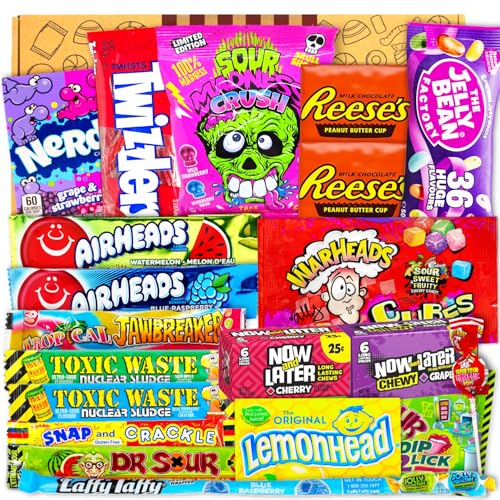JUMBO USA Original BOX | 21 Teile | American Candy | USA Import | Snack Box | Box voller Top Produkte | Geburtstag | Geschenk | Cheatday | Candy & Bar ®