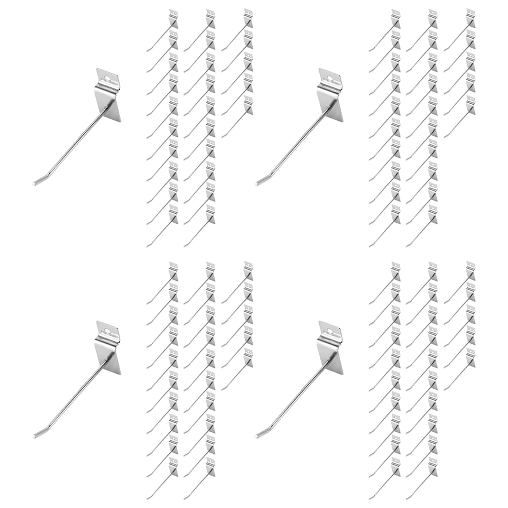 Patère pour panneau perforé 100mm pour éviter la chute des blisters en rayon