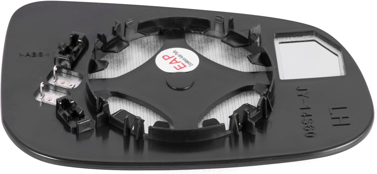 EAP Driver Side Mirror Glass Compatible With Volvo S60 S60 Cross Country V60 V60 Cross Country S80, Jaguar, Heated Without Auto Dimming, 31298049 31352498 C2Z31946 C2C37094 C2Z15849