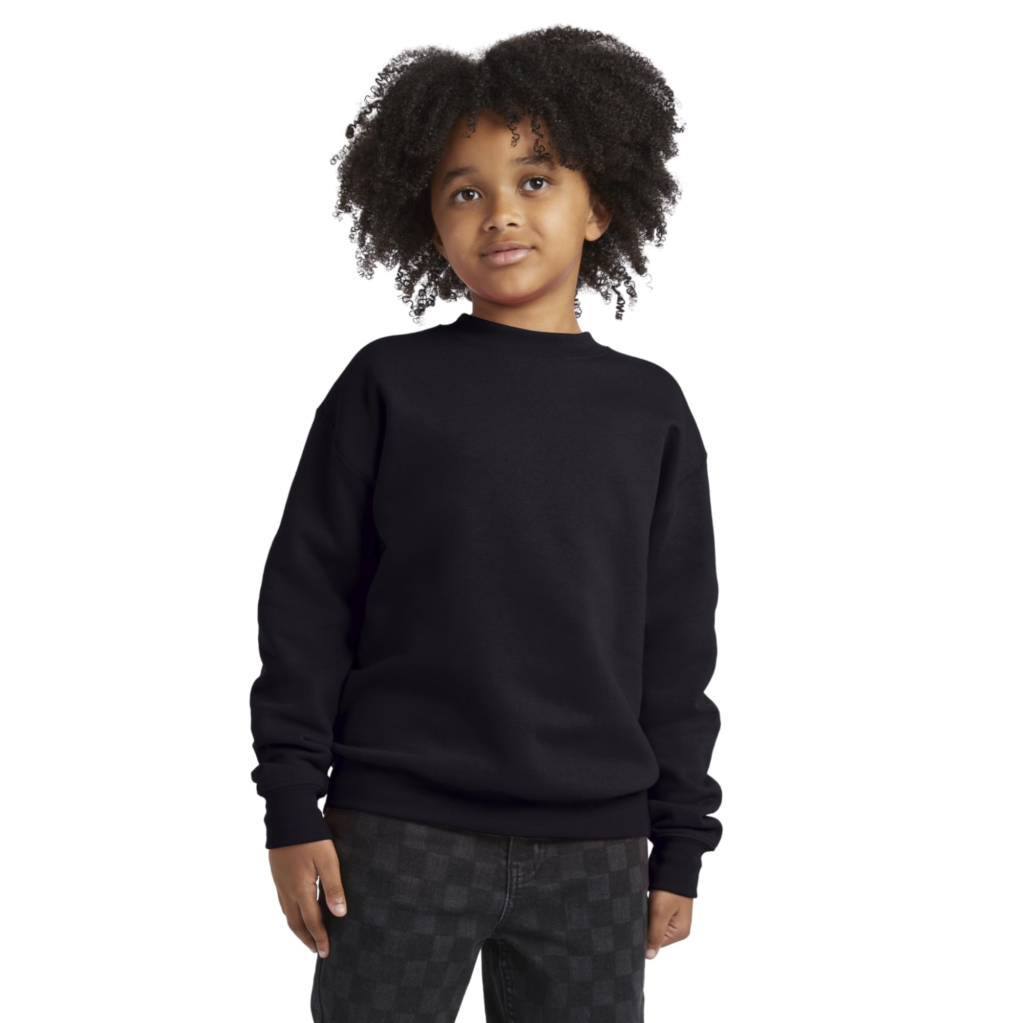 Boys' EcoSmart Sweatshirt, Cotton Crewneck Pullover, Kids' Fleece Sweatshirt
