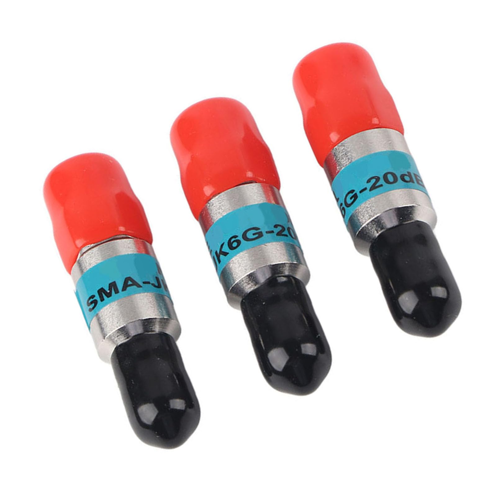 3 stücke Dämpfungsglied SMA-JK Stecker auf Buchse HF-Koaxial-Dämpfungsglied 2 Watt 6 GHz 50 Ω 1-30 dB Steckverbinder HF-Koaxial-DC-Block Feste Dämpfung HF-Koaxial-Dämpfungsglied(20db)