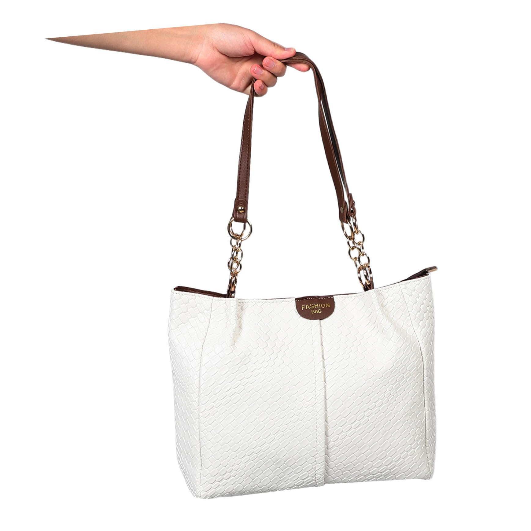 Healvian Bolsos de Moda de Cuero de Pu Patrón Bolso de Hombro Asa Superior para Mujeres Mano para Verano y Viajes para Playa