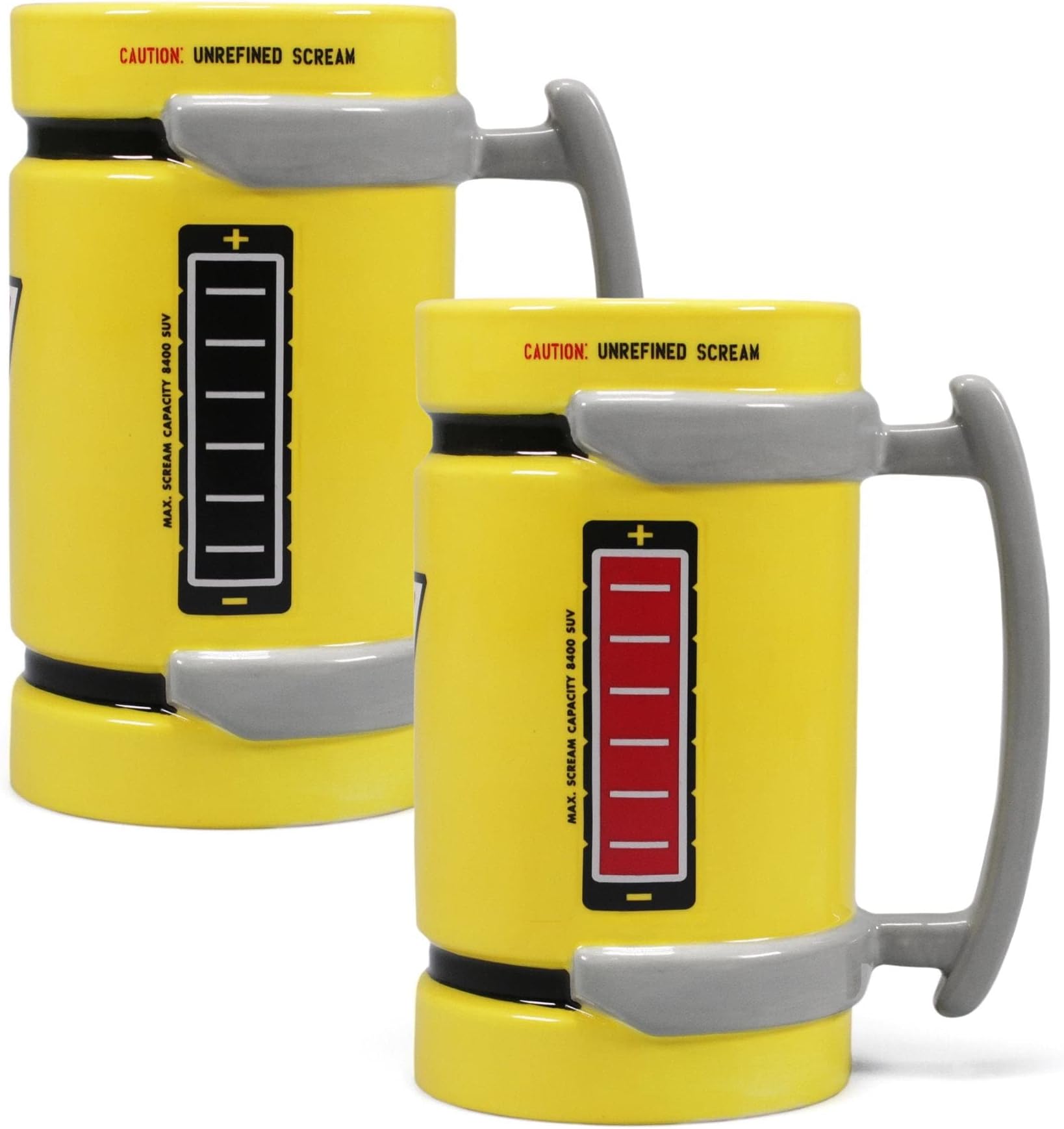 Half Moon Bay MUGDPX03 Pixar Monsters Inc Scream Canister Shaped Heat Change Mug, Ceramic, 600 milliliters, Yellow