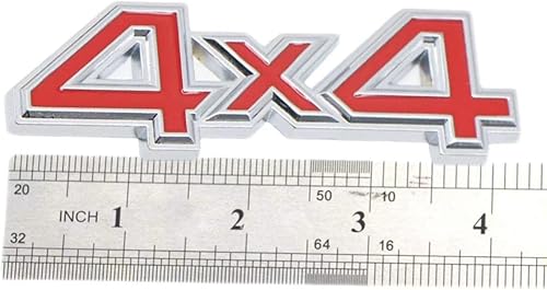 Miniatura 7 de 2 calcomanías de emblema de tracción en las cuatro ruedas de 4 x 4 para SUV, Pickup 4Wd universal para guardabarros laterales de automóvil, para