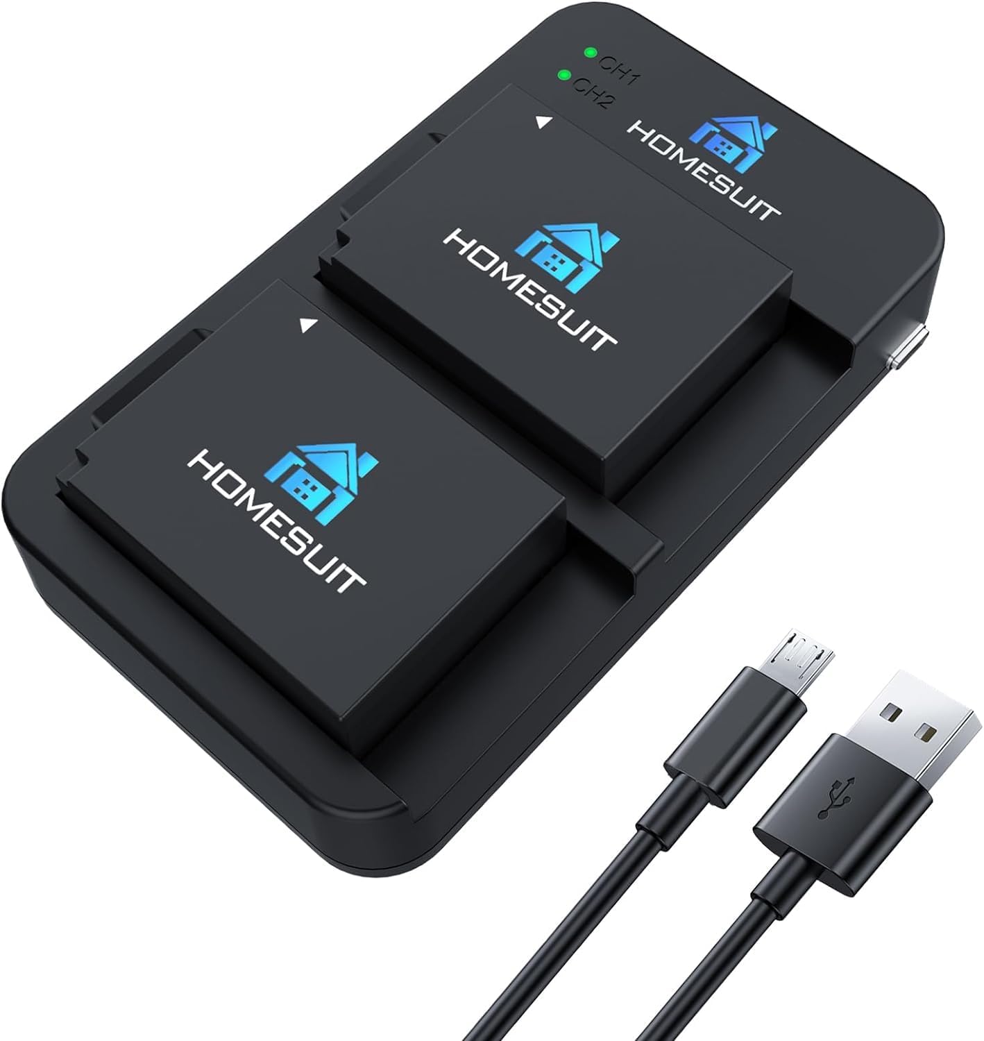 Homesuit Ersatz für Akku Fujifilm NP-W126/NP-W126s und USB Ladegeräte, Kompatibel mit Fuji X-T3