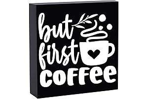 But First, Coffee: Rustic Wooden Coffee Sign for a Cozy Brew