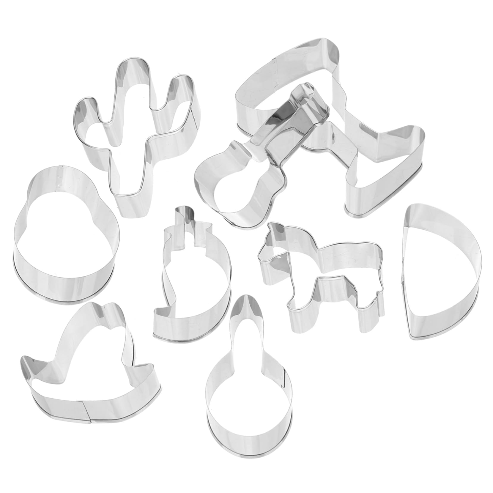 Cabilock 4 Juegos Molde De Galletas Sartenes Moldes De Galletas Para Hornear Cacerola Cortador De Galletas Estera Cortadores De Galletas Redondos Horneando Acero Inoxidable 6 Piezas * 4