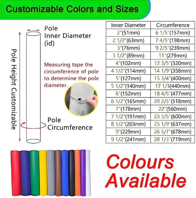 Pole Padding Wrap for Safety Protection in Play Areas and Sports Facilities