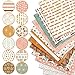 Whaline 12Pcs Boho Cotton Fabric Bundles 18 x 22 Inch Sun Printed Fat Quarters Colorful Boho Quilting Patchwork Squares Sewing Fabrics for DIY Handmade Crafting Home Party Decor