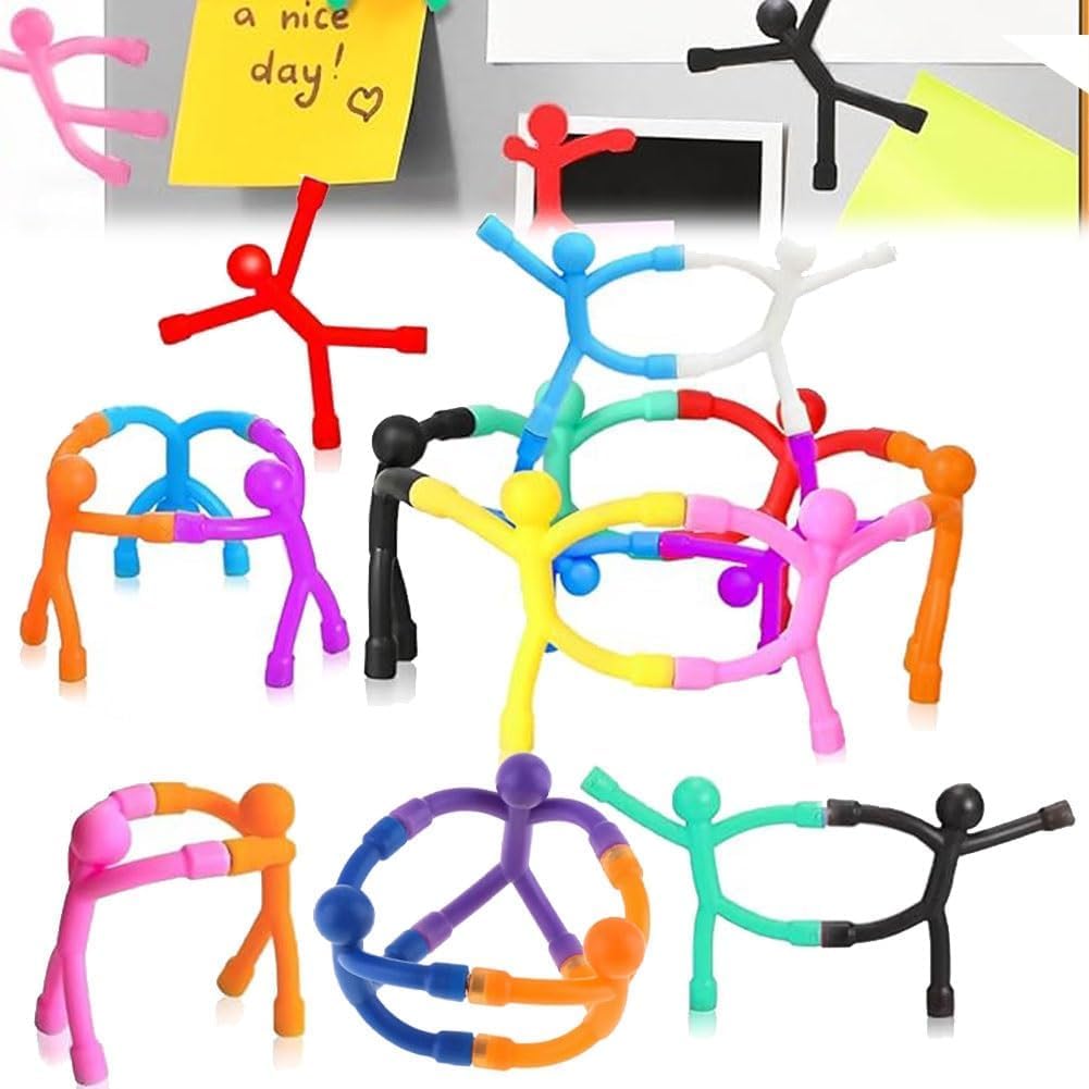 Magnesy na lodówkę, magnetyczne zabawki ludzi, magnesy na lodówkę dla dorosłych, fajne magnetyczne magnesy na lodówkę, kolorowe humanoidalne zabawki magnetyczne dla chłopców dziewcząt prezenty,