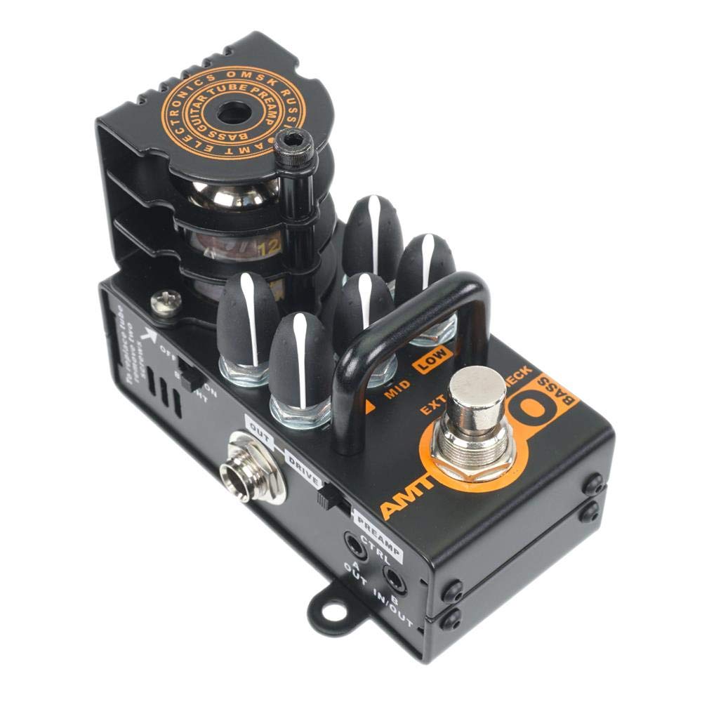AMT Electronics Bricks O-Bass Préamplificateur de guitare basse à 1 canal (Orange AD200 mark3)