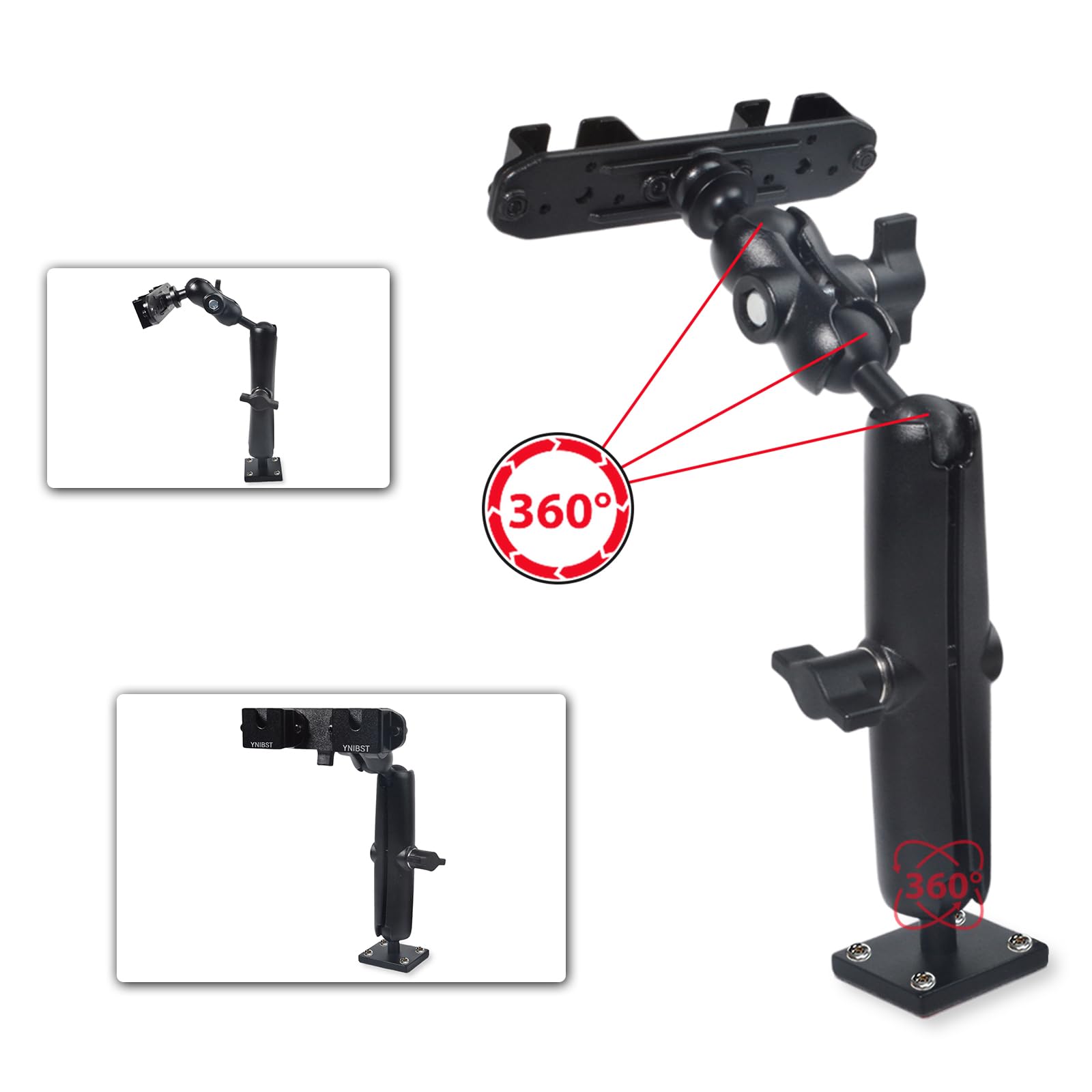 Support Multifonctionnel pour Talkie Walkie/Micro Radio, Porte Radio Voiture/Camion, Compatible Motorola Kenwood Baofeng
