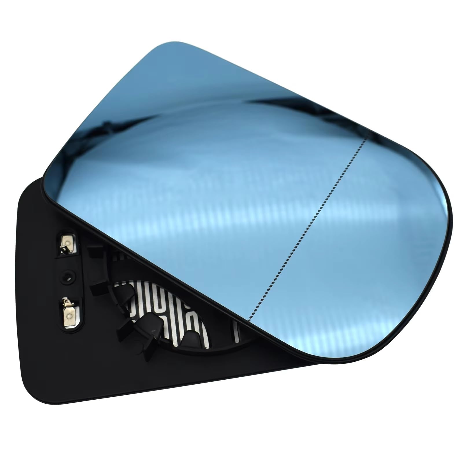 Universelles Spiegelglas Kompatibel Mit Für 5 Series E39 2000 2001 2002 2003, Fahrer- Und Beifahrertür-Seitenspiegelglas Beheizt Blau Mit Platte