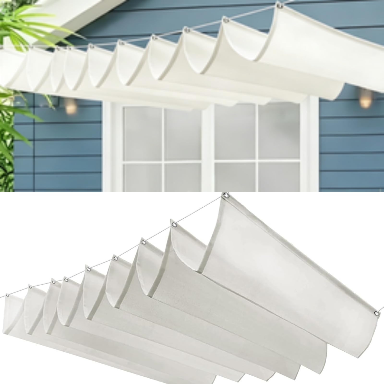 Voile d'ombrage anti-UV et pluie pour abriter une terrasse