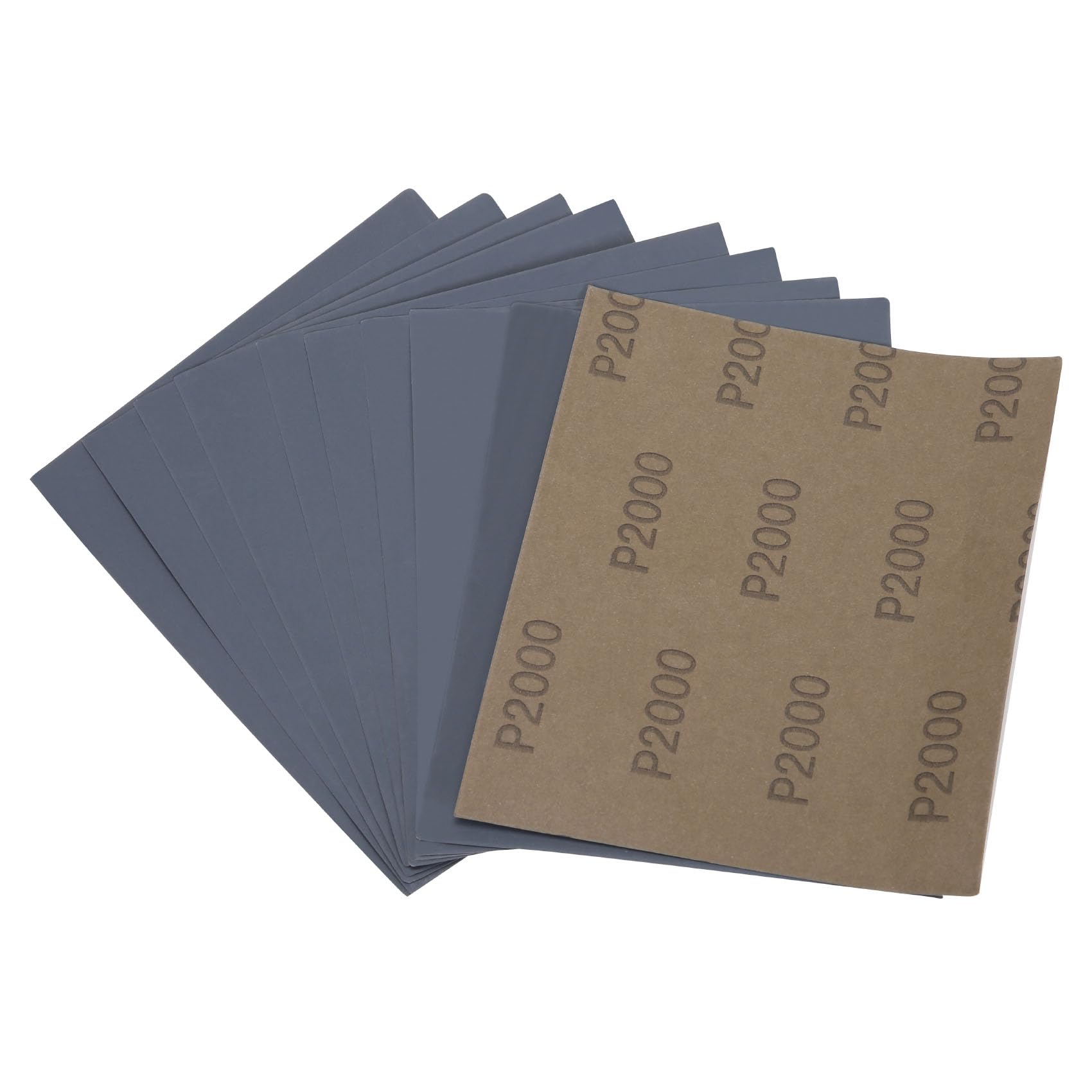 MAXMAN 1/4 Sheet Sandpaper Sheets, 30Pcs 2000 Grit Sandpaper, 4.5" x 5.5" Size Wet Dry Silicon Carbide, Palm Sander Sanding Pads, Latex Paper Backing,
