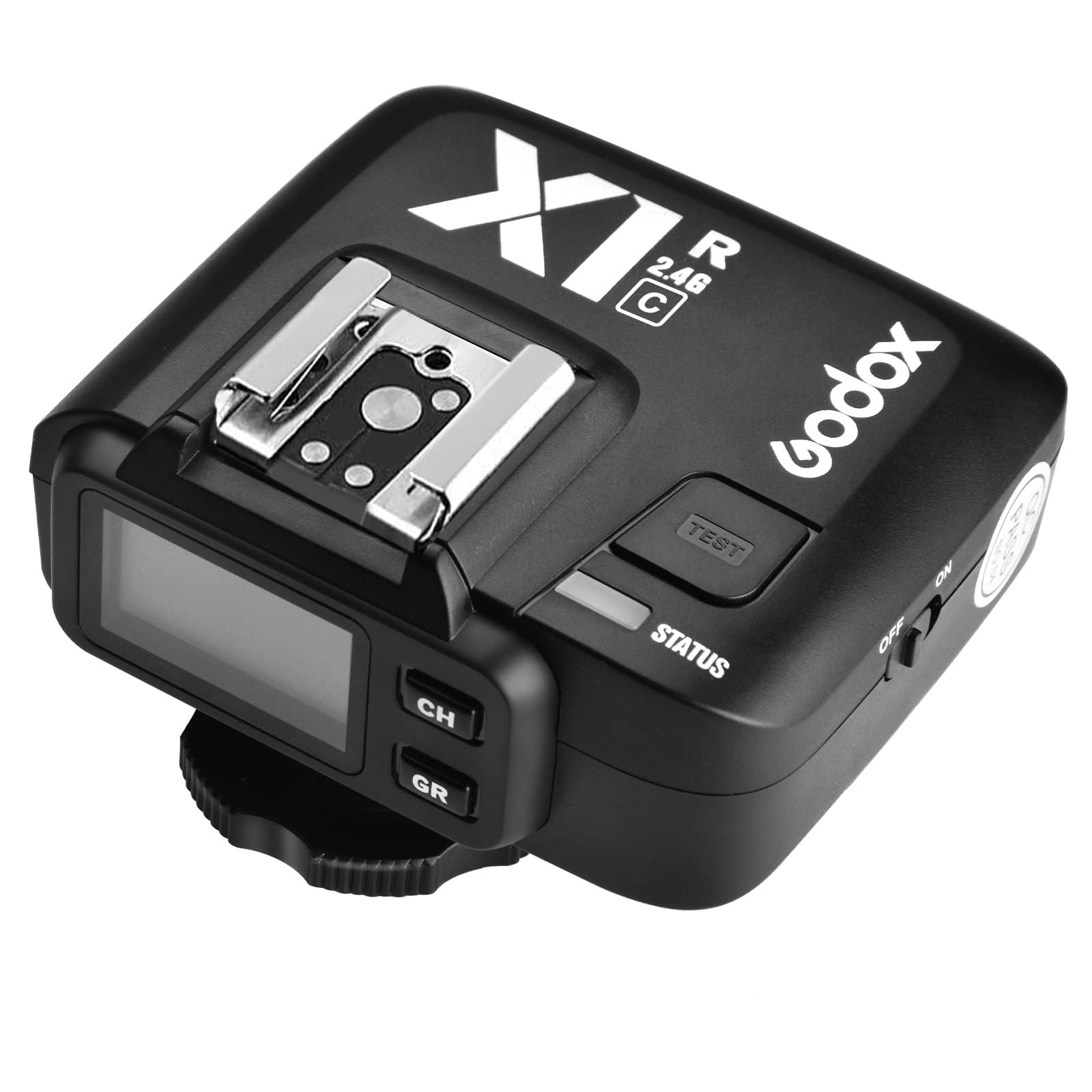 Godox X1R-C E-TTL 2.4G High Speed Sync Wireless Remote Flash Trigger Receiver Compatible for Canon Camera, 1/8000s, 5 Groups and 32 Channels,2.4G