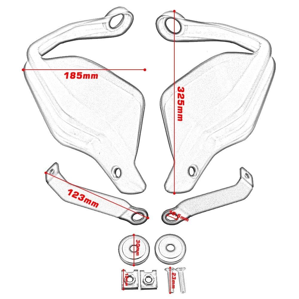 Protege Main Moto Protège-Mains De Moto, Leviers d'embrayage De Frein, Protection des Mains pour CB650F CTX700 NC750D pour Integra 750 pour Integra 750 S Moto Guidon Gardes