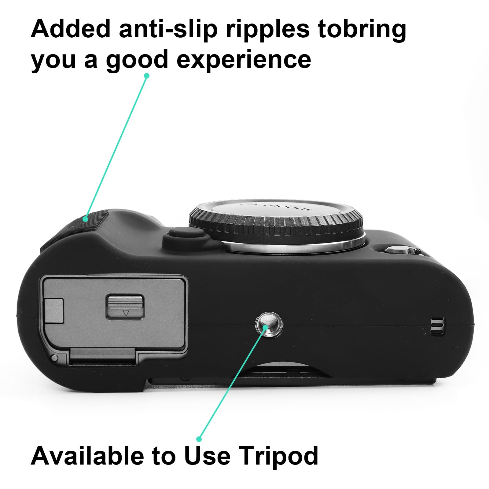 Custodia in silicone per Fujifilm XT50, accessori con 2 pellicole protettive per lo schermo, protezione per obiettivo rimovibile per fotocamera digitale Fujifilm X-T50