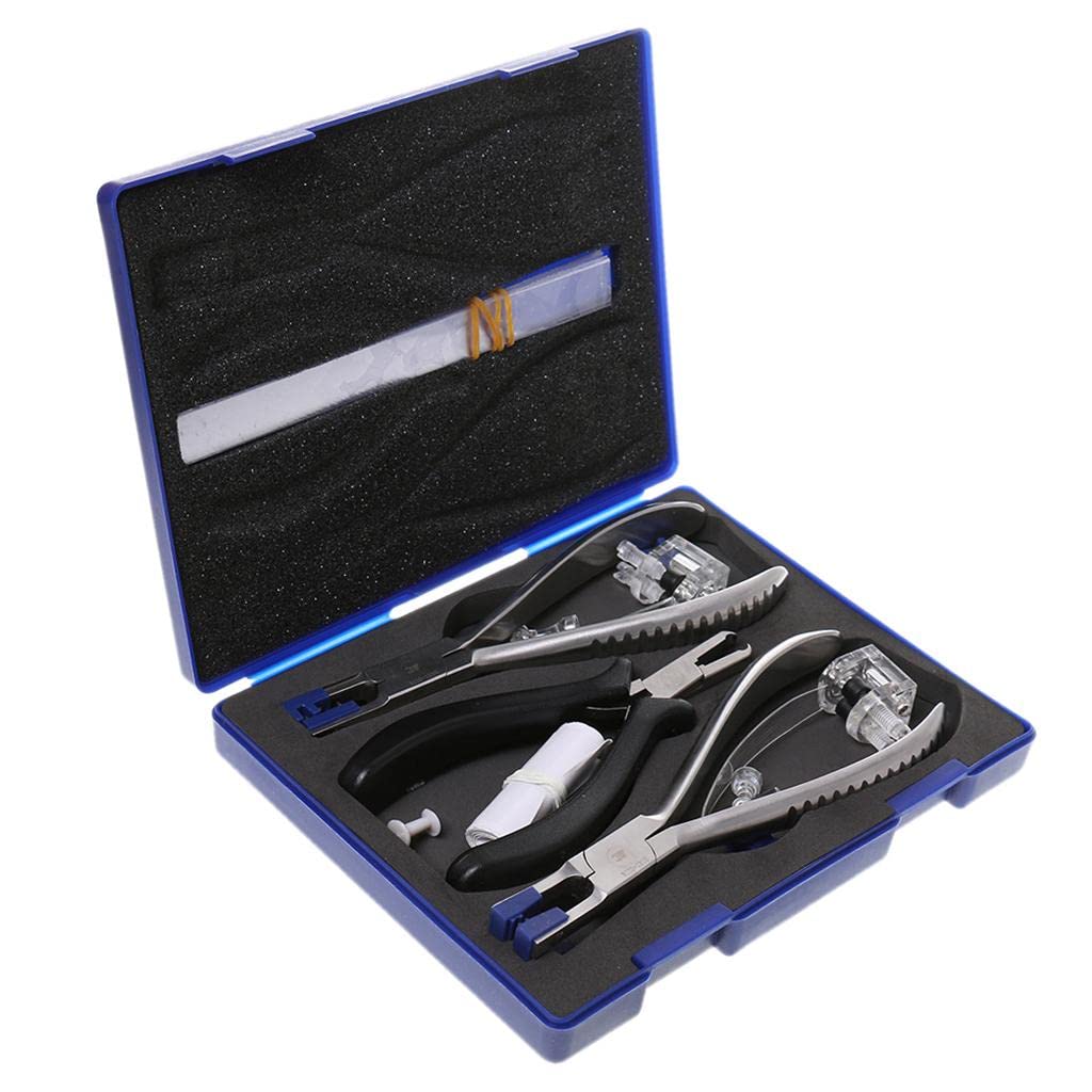 Pince de réparation de lunettes sans cadre, pince à lunettes, accessoires pour lunettes - Bleu