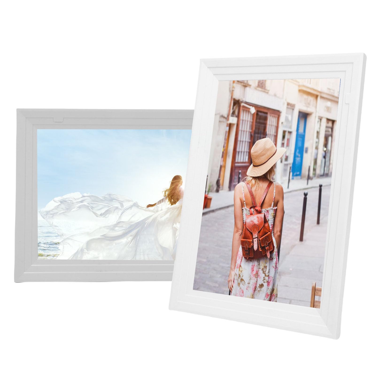 Sonew Cornice Digitale da 10. Pollici Cornice per Foto Digitale con Rotazione Automatica con Memoria WiFi da 32 GB per la Condivisione dell'APP Uhale Regalo Display Domestico