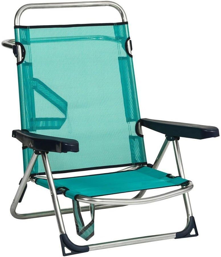 ALCO – Beach Chair Bed Aluminium Fibreline Turquoise (30 1-607AZ)