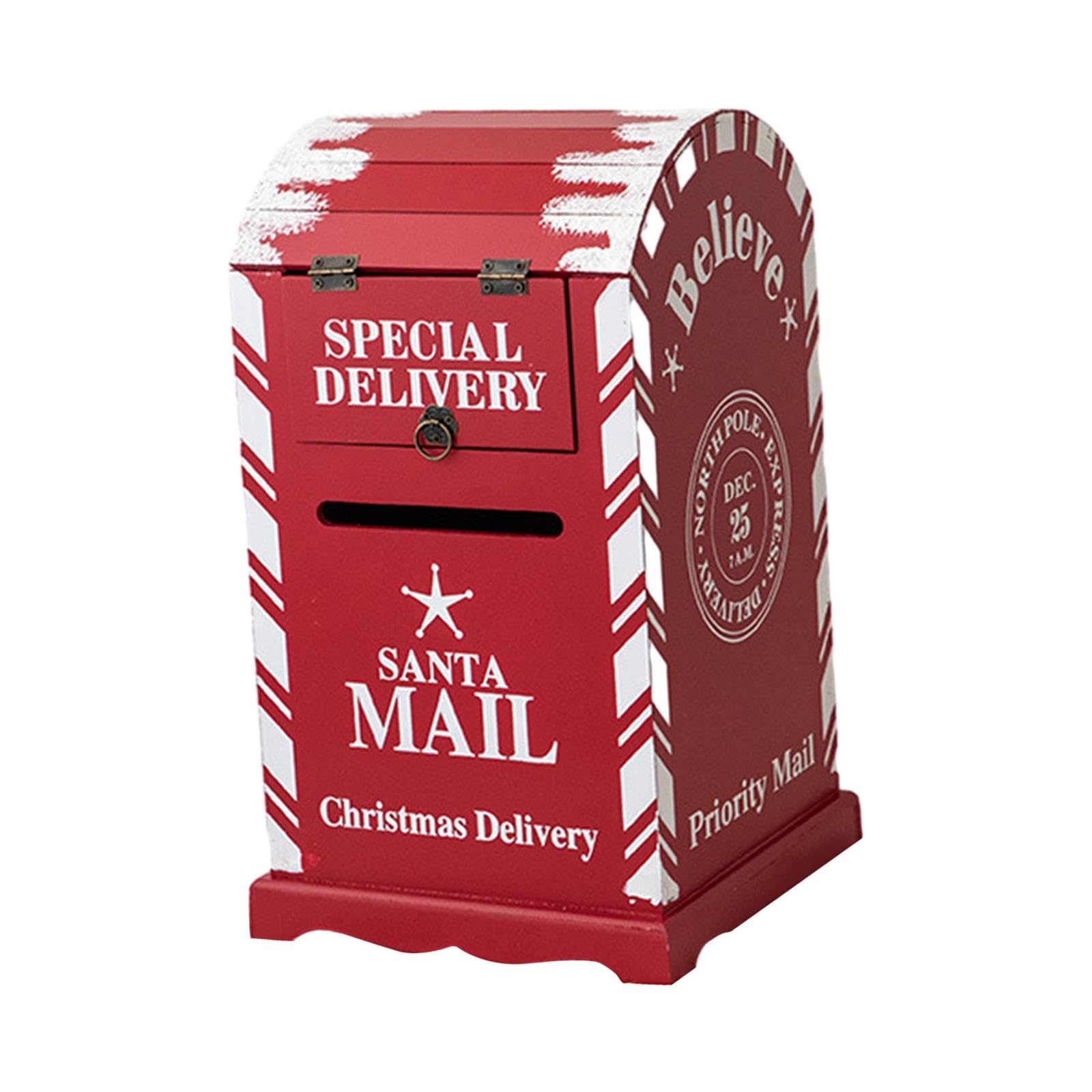 Bnf® Christmas Mailbox Backyard Holiday Christmas Decoration Santa Mailbox Post Box Collectibles | Holiday & Seasonal | Ornaments-image-43