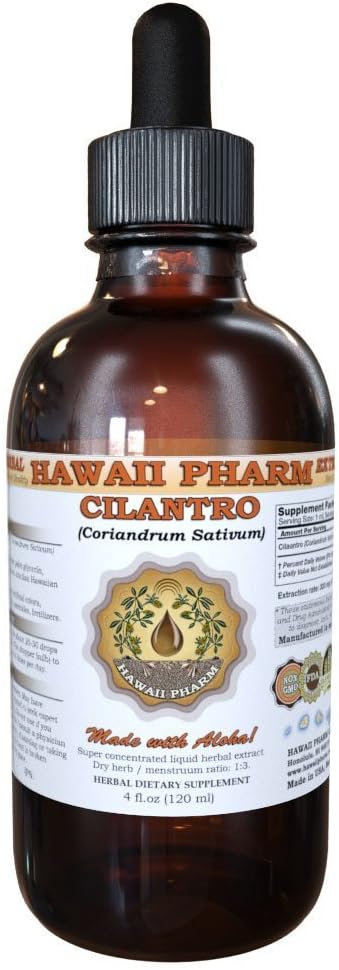 Hawaii Pharm Cilantro (Coriandrum Sativum) Liquid Extract 4 oz