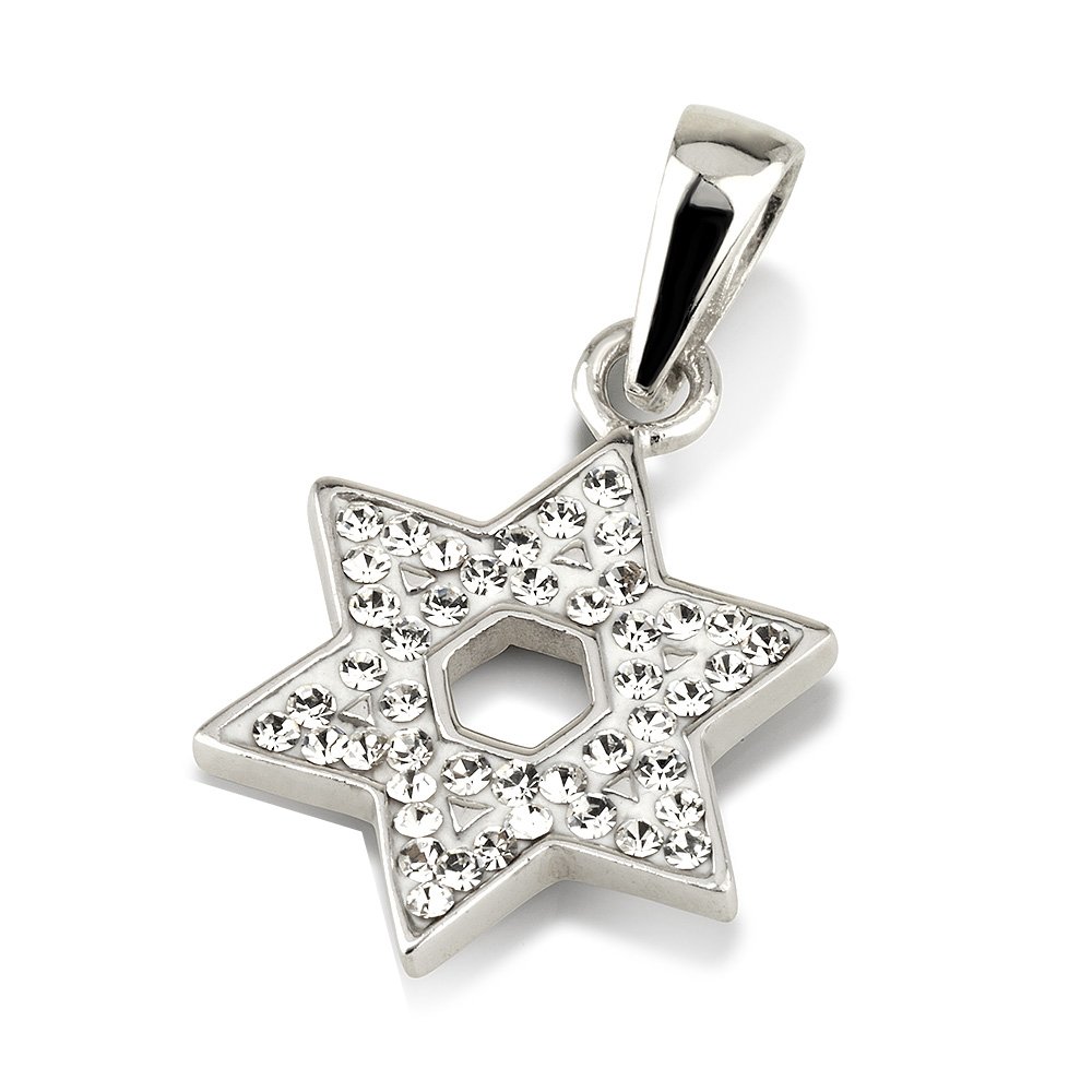 Collier étoile de David et pierre blanche, le cadeau idéal - 2