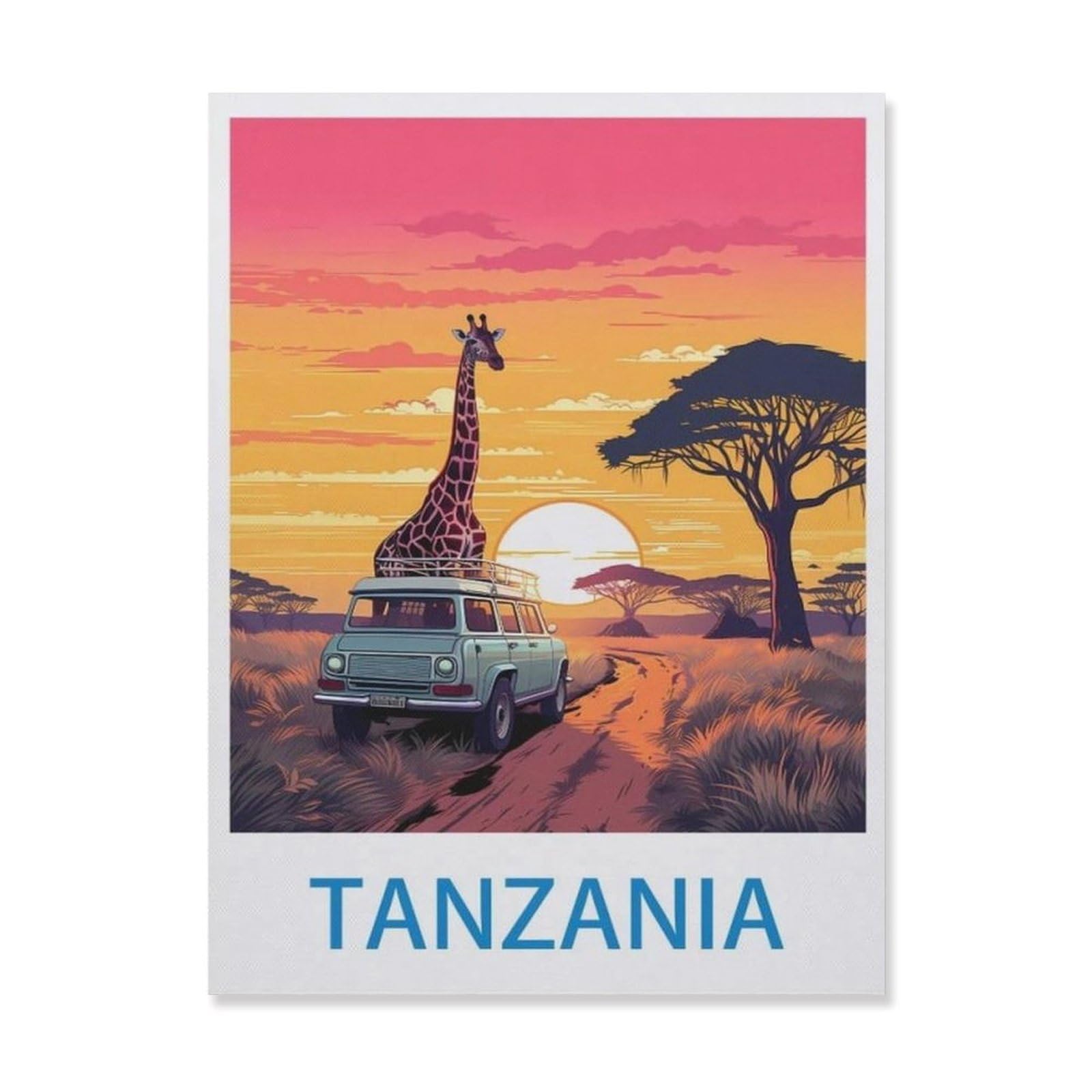 Tanzania，Vintage Tin Signs Funny Metel Decorative Signs - Retro Wall Decor Home Wall Signs(15x30cm）6x12 inch-EF8