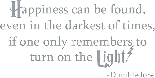 Miniatura 5 de Calcomanía de pared de 46 x 24 pulgadas, la felicidad se puede encontrar incluso en el más oscuro de los tiempos si uno solo recuerda encender la