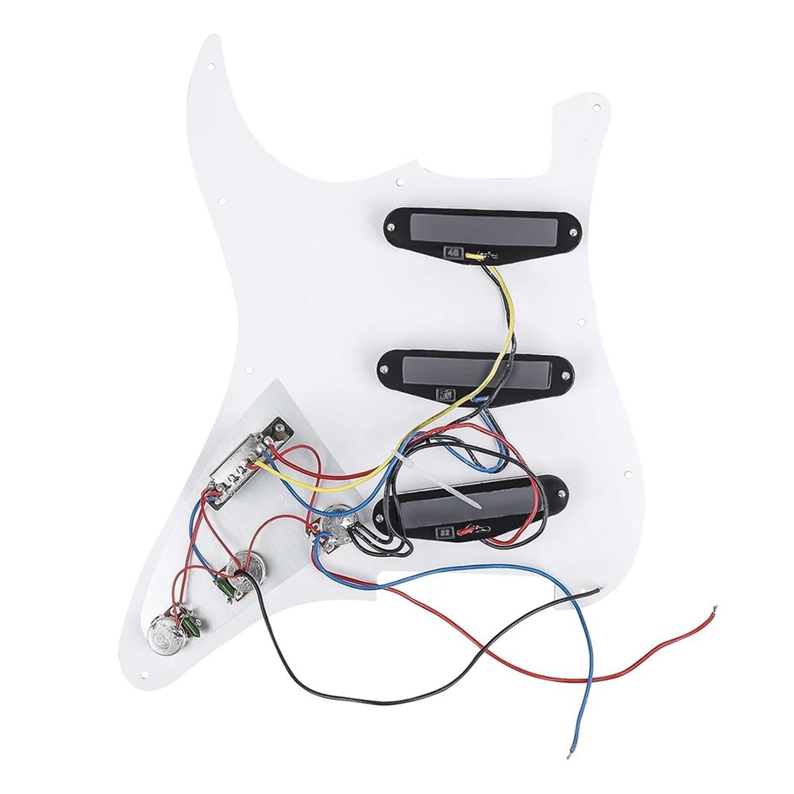 Kit Chitarra Elettrica Fai-da-te 6 Corde 22 Tasti Manico Corpo In Tiglio Per Strumento Musicale Guitarra Elettrico ST Per Principianti Chitarra DIY Kit