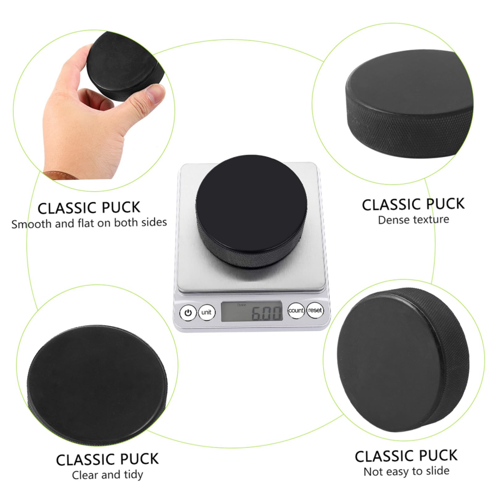 GALPADA 2sets Practice Official Regulation Ice Hockey Boys and Girls Adults Durable Smooth 9pcs*2