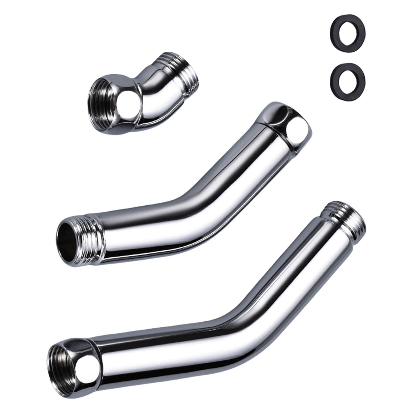 3 Pcs Multi-Purpose Shower Head Elbow Adapter and 135 Degree Adjustable Portable Flexible Head Adapter
