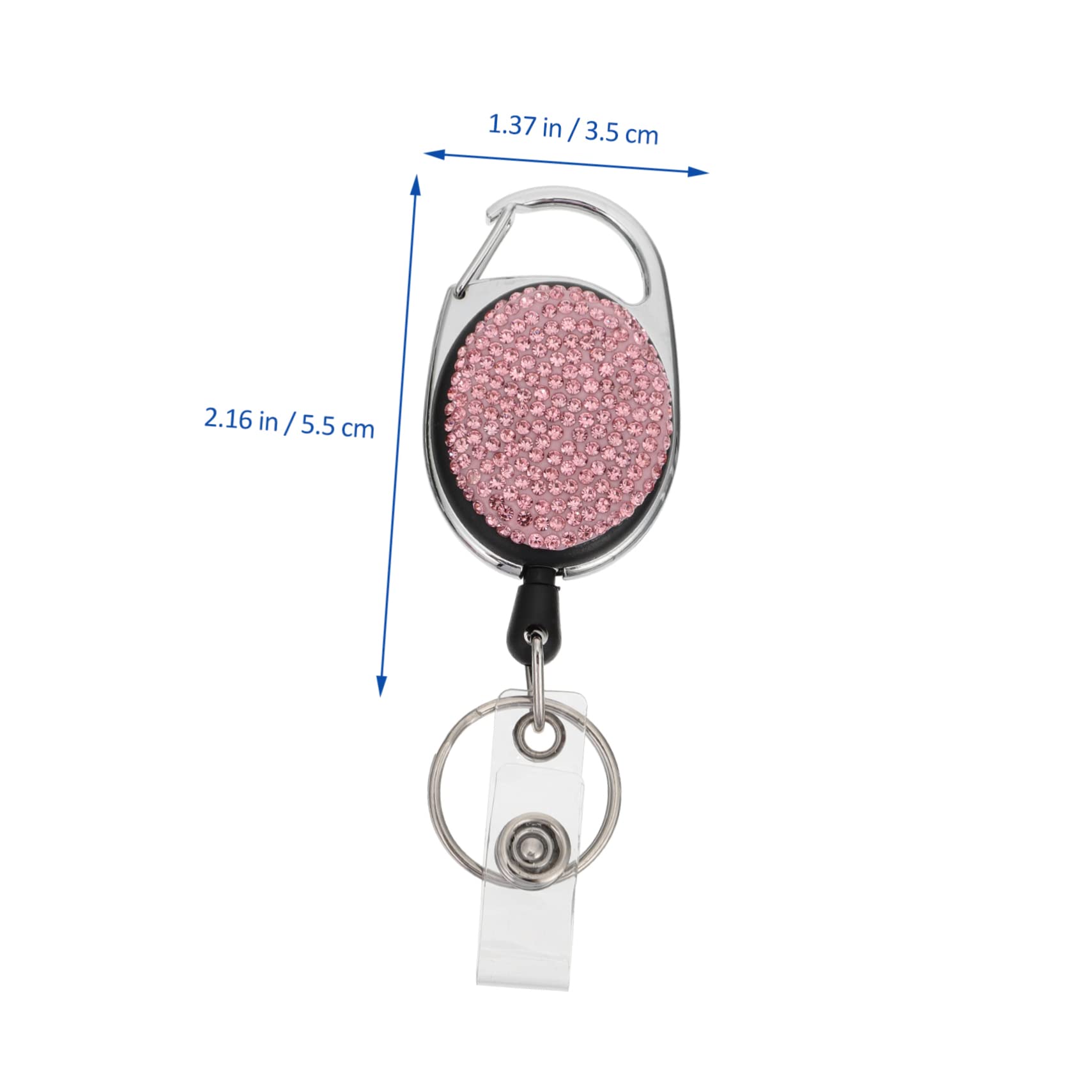 TEHAUX 6pezzi Supporto Retrattile Per Tessere Id Lega Di Zinco Di Portabadge e Accessori Eleganti Per Medici Studenti e Personale Ufficio
