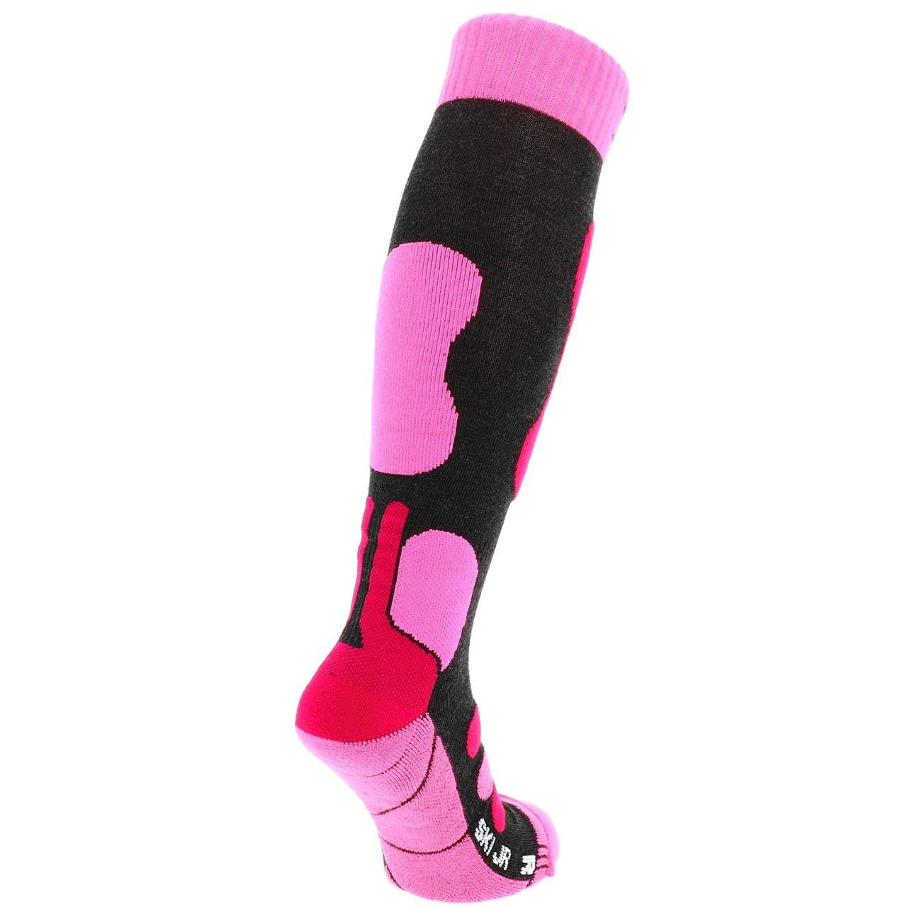 X-Socks Dzieci Ski Jr 4.0 Skarpety Anthracite Melange/Fluo P 33-35