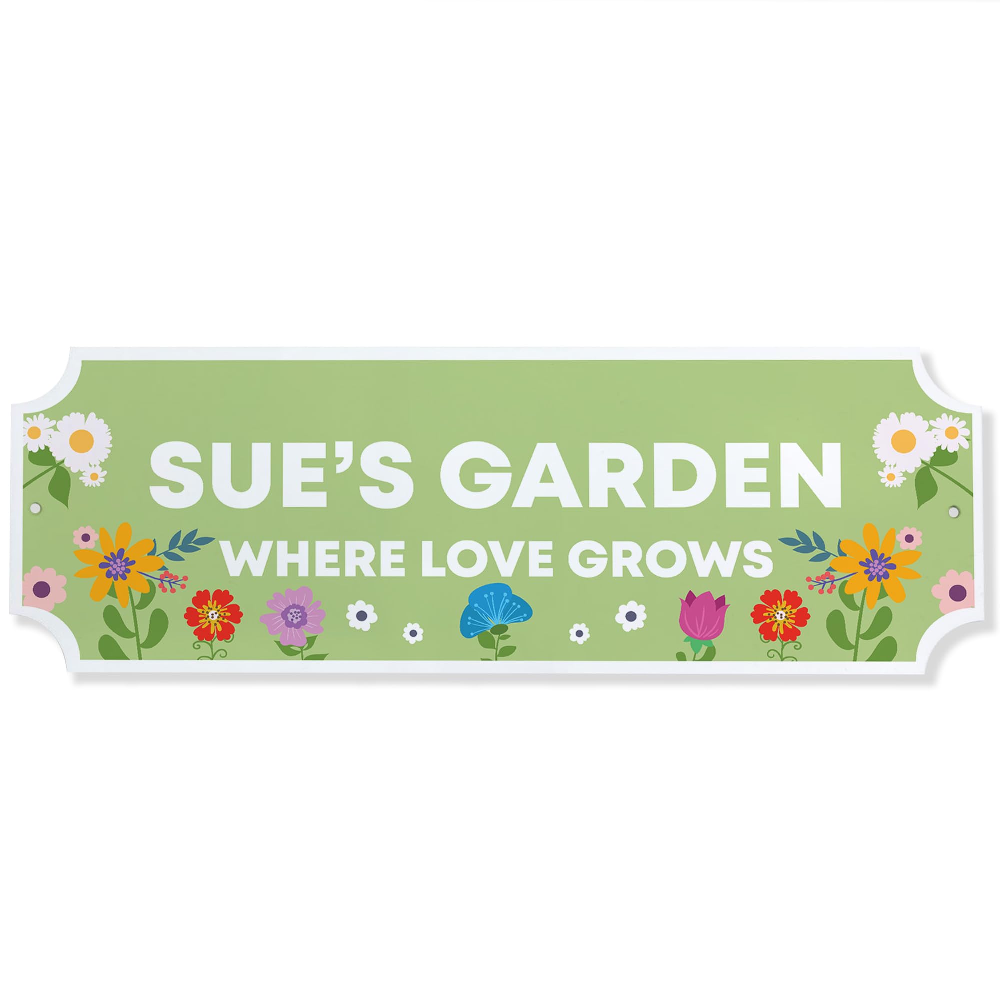 Red Ocean Personalised Garden Welcome Signs Outdoor Garden Shed Plaque Yard Sign Customised Shed Plaques 300x100mm Acrylic Weatherproof Sign For Outside