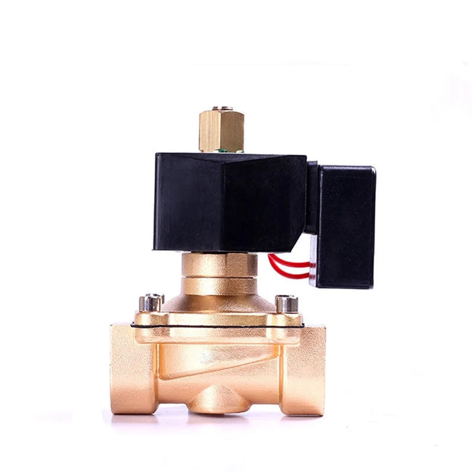 KKCZOFMJ 1" Normally Open Brass Non Hot Solenoid Valve DN25 24V DC For 24 hours Working Solenoid Valve(NPT-24VDC-EPDM-SEAL)