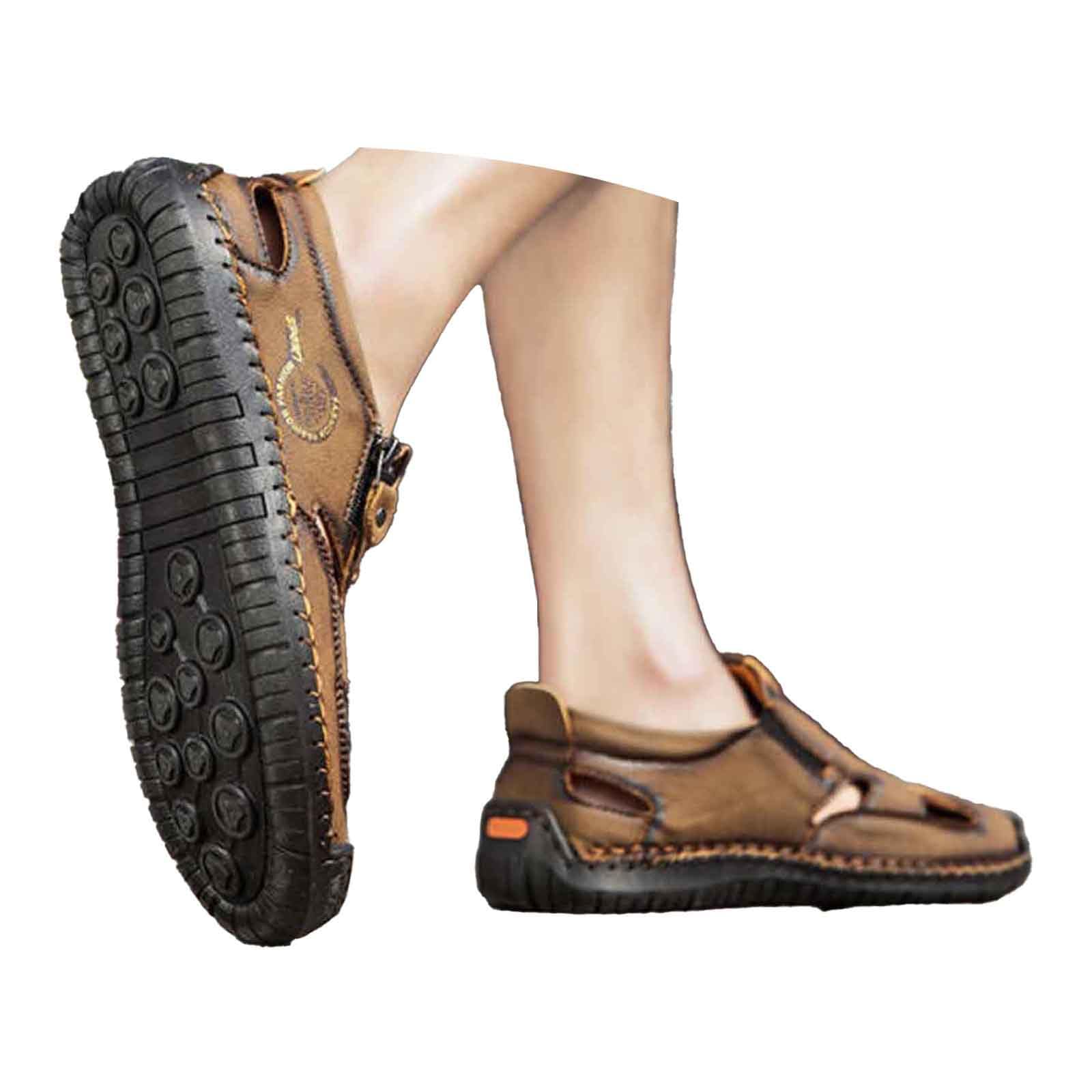 Sandalo Uomo Sandalo Uomo Estivo Ciabatte Cuoio Gomma Sandali 47 Infradito Comodi Da Mare Scarpe Pelle Per Scogli Chiusi Aperti Estive Scoglio 39 Ortopediche Eleganti Ciabatta Estiva Plantari Ragazzo
