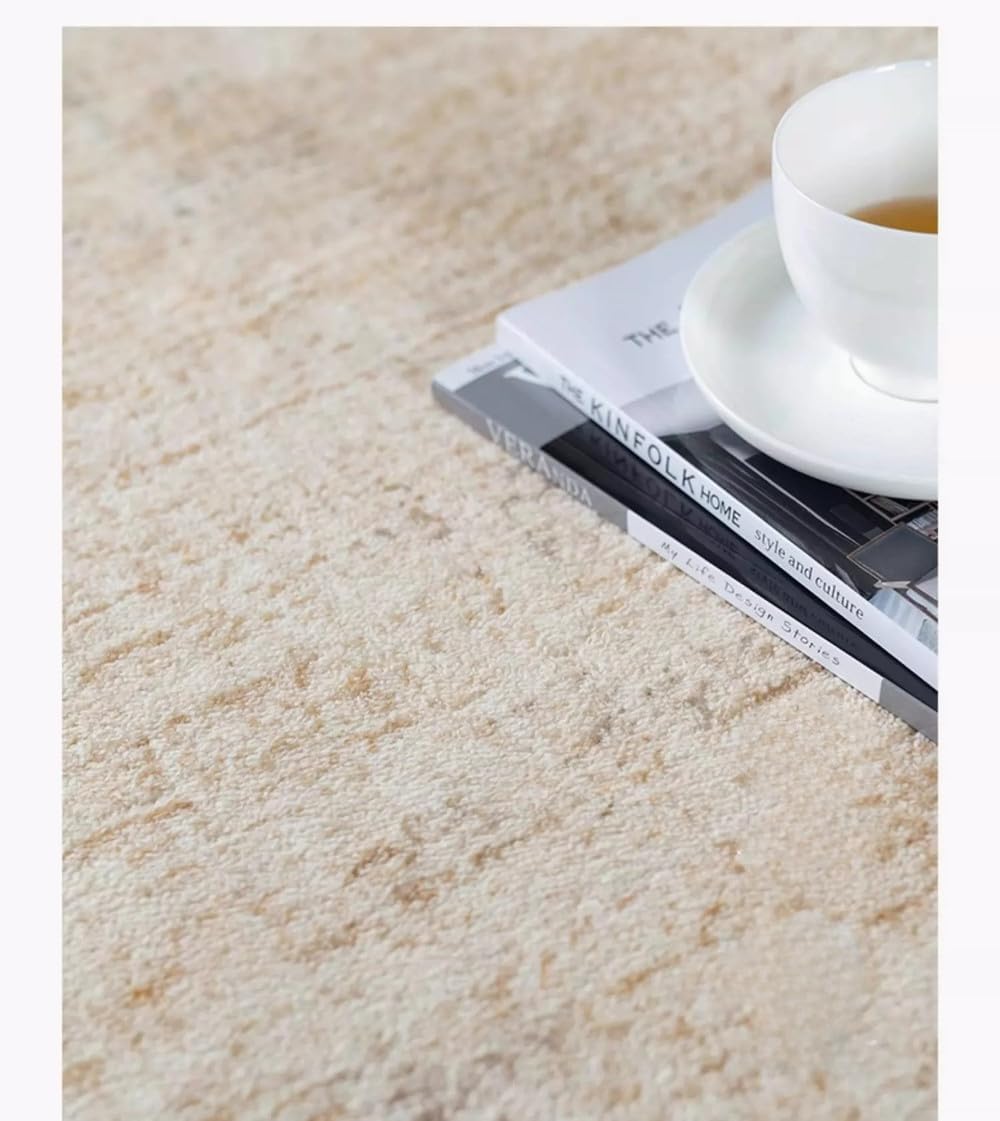 Beige Brown Geometric Carpet Minimalist Cream Style Rug Huge Living Room Carpets Comfortable Soft Bedroom Rugs,YHT015,2,E,160x230cm