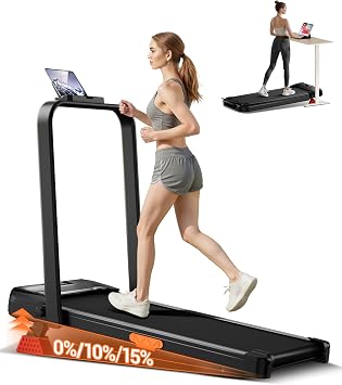 3-in-1 Walking Pad Treadmill with 15% Incline, Foldable Treadmills for Home | 6.2MPH Max Speed, 300Lbs Weight Capacity, 2.5HP Brushless, Remote Control, Under Desk Treadmill, Portable, Compact