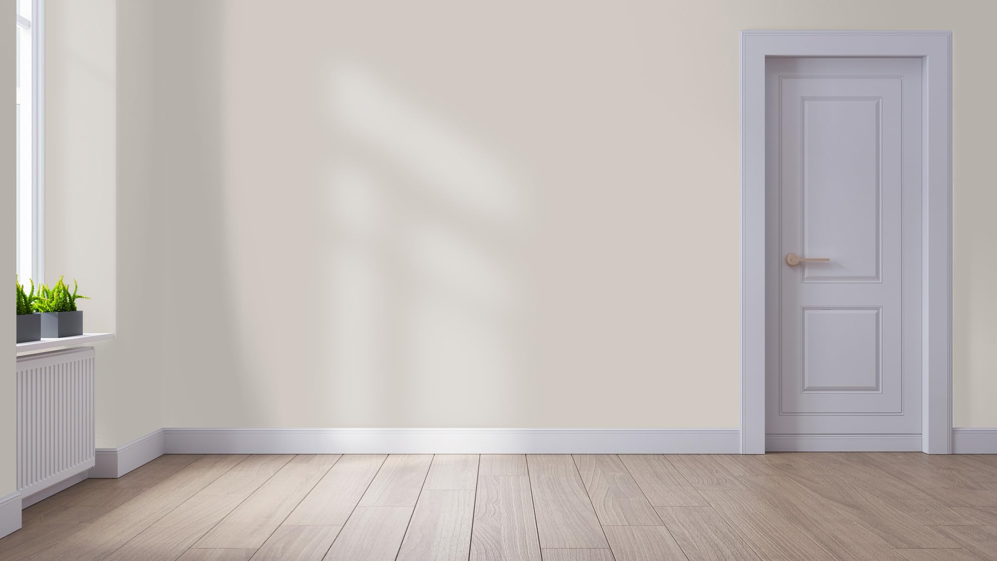 WALLCOVER hochwertige Wandfarbe für Innen | Greige | 2.5L für 20m² | Hochdeckende Innenfarbe Matt (Klasse 1) | Profi Qualität aus Deutschland