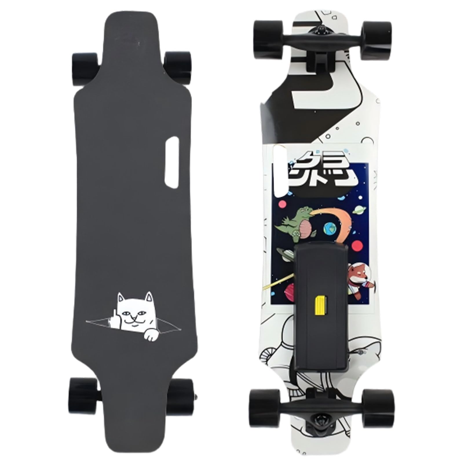 Pwekzxt B Electric Skateboard Longboard For Adults, Easy Control With Remote,Commuting E-Longboard,Range 15Km, 200L Capacity, 7-Layer Maple Deck, Maximum Incline 15%