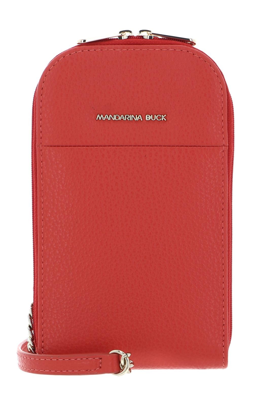 Mandarina Duck Mellow Leather, Vertical Holder Woman, Cayenne, Taglia Unica