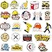 Hard Hat Stickers for Adults, Funny Sticker Pack for Helmet, Tool Box, Car, Water Bottle, Laptop - Waterproof and Vinyl Blue Collar Stickers Gifts for Men (101)
